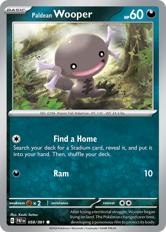 #058 Paldean Wooper