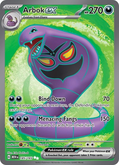 #185 Arbok-ex (Full Art)