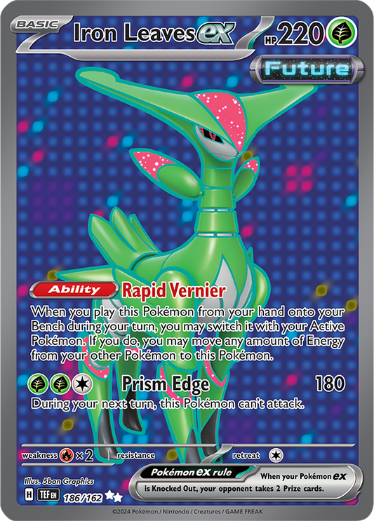 #186 Iron Leaves ex (Full Art)