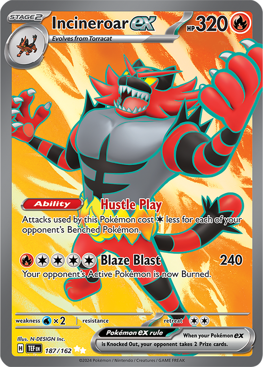 #187 Incineroar ex (Full Art)