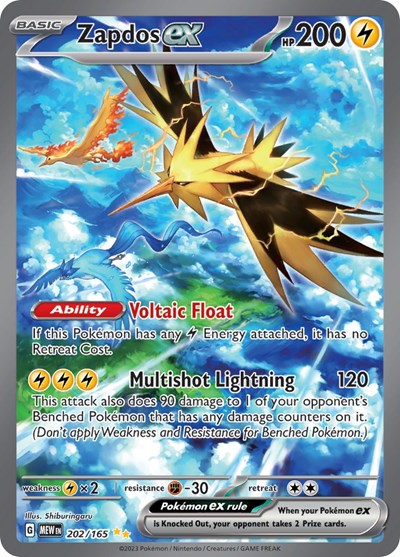 #202 Zapdos-ex (Special Illustration)